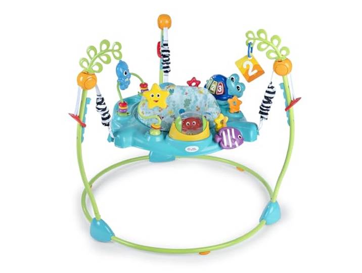 Baby Einstein, Ocean Explorers Curiosity Cove 2-in-1, Türhopser und Bodenspielzeug, Alter 6-12 Monate