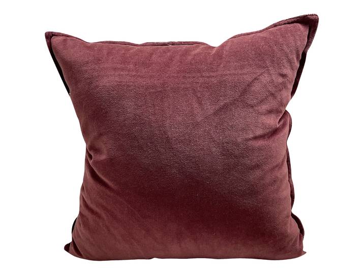 Zierkissen Maren bordeaux Baumwolle B 45 T 45 cm