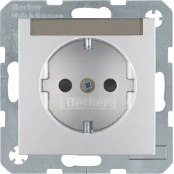 Berker SCHUKO-Steckdose alu/lack 41496084