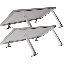 Balkonkraftwerk Halterung Aufständerung 15-30° - 2 Solarmodule für Dach & Wand