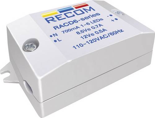 Recom Lighting RACD06-350 LED-Konstantstromquelle 6W 350mA 22 V/DC Betriebsspannung max.: 264 V/AC