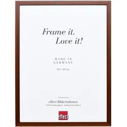 effect Holz-Bilderrahmen Profil Top S 40 x 40 / Braun / Kunstglas