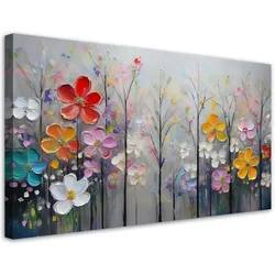 WANDBILD blumen bäume bunte natur