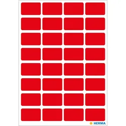 Herma Vielzwecketiketten permanent 12 x 18 mm rot 160 Etik.