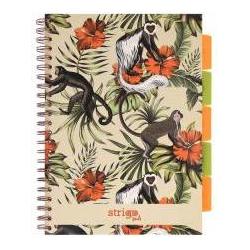 Stigo Bike Spiralnotizblöcke A4/100K Raster Tropiki Monkeys (A4) (69953144)