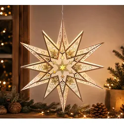 LED-Leuchtstern »Stella« aus Holz