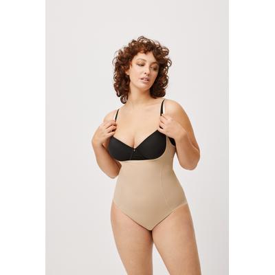 Body YSABEL MORA, Damen, Gr. XXL, N-Gr, beige, Obermaterial: 73% Polyamid, 27% Elasthan, figurbetont, Bodys Body, Bodysuit, elastisch, mittlerer Form-Effekt, Träger verstellbar