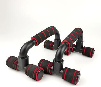 Clever Finds Non Slip Push Up Bars Ergonomic Home Gym Handles For Chest Arm And Upper Body Training red