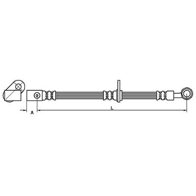 METZGER AUTOTEILE Bremsschlauch 4111071 für HONDA