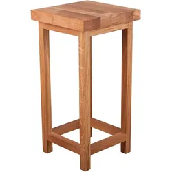 DELUKE Blumenständer MAX Platte 4cm Eiche 30x30x60cm Pflanzenständer Pflanzenregal Pflanzenhocker