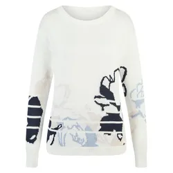 Rundhals-Pullover BASLER weiss, 40