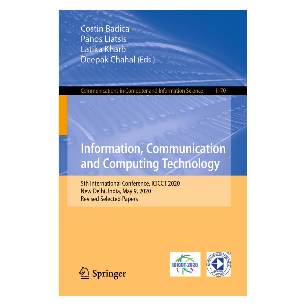 Springer Information, Communication and Computing Technology (Englisch, Softcover, Costin Badica, Deepak Chahal, Latika Kharb, Panos Liatsis) (56157969)