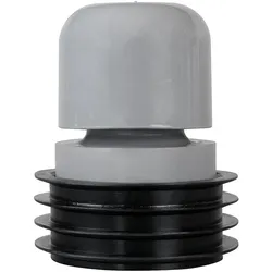 Einstecksiphon DN 110, Kunststoff grau, für Rohre mit Øinnen 100-104mm