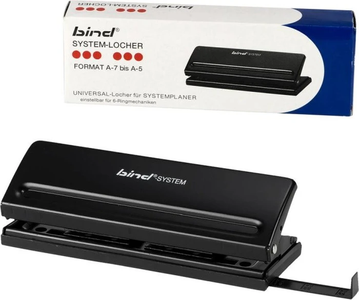 Bind Locher Modell T-6001, für A5, A6, A7 Formate