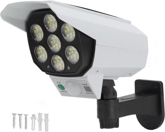 Nep Beveiligingscamera met Solar LED Verlichting en IP64 Waterdichtheid - Zwart