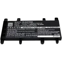 AGI Akku kompatibel mit Asus X756UV-3G (5000 mAh), Notebook Akku, Schwarz