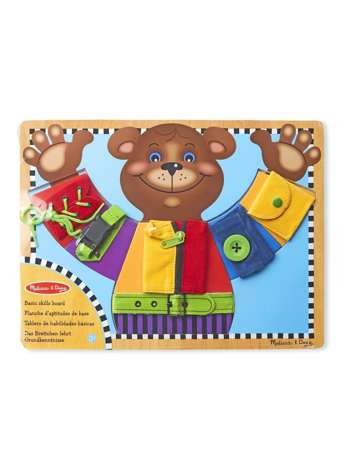 Melissa & Doug Wooden Basic Skills Puzzle Board