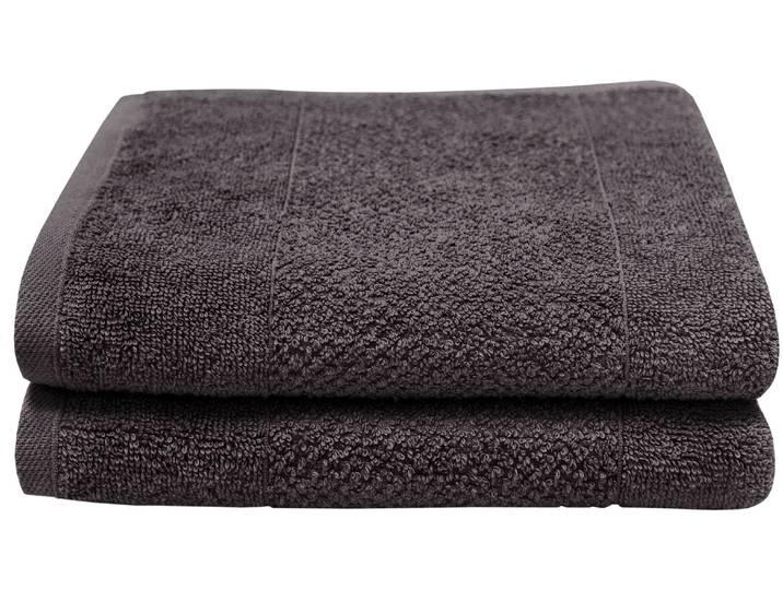 Handtücher DYCKHOFF Popcorn , braun (schwarz), B:50cm L:100cm, Frottier, Baumwolle, Handtücher, Handtücher