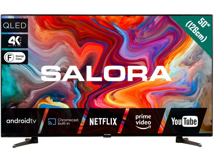 Salora 50QLEDTV - 50 inch QLED 4K Ultra HD - Zwart