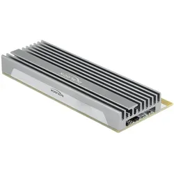 Delock PCI Express x16 (x1 / x4 / x8) Karte zu 1 x NVMe M.2 Key M mit LED Beleuchtung, Storage Controller