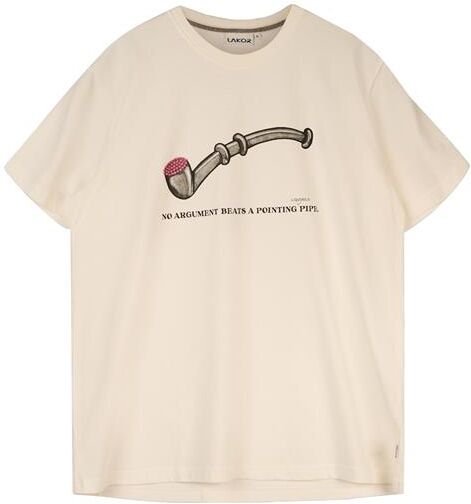 Lakor Mens Lakridspibe T-Shirt, Star White S