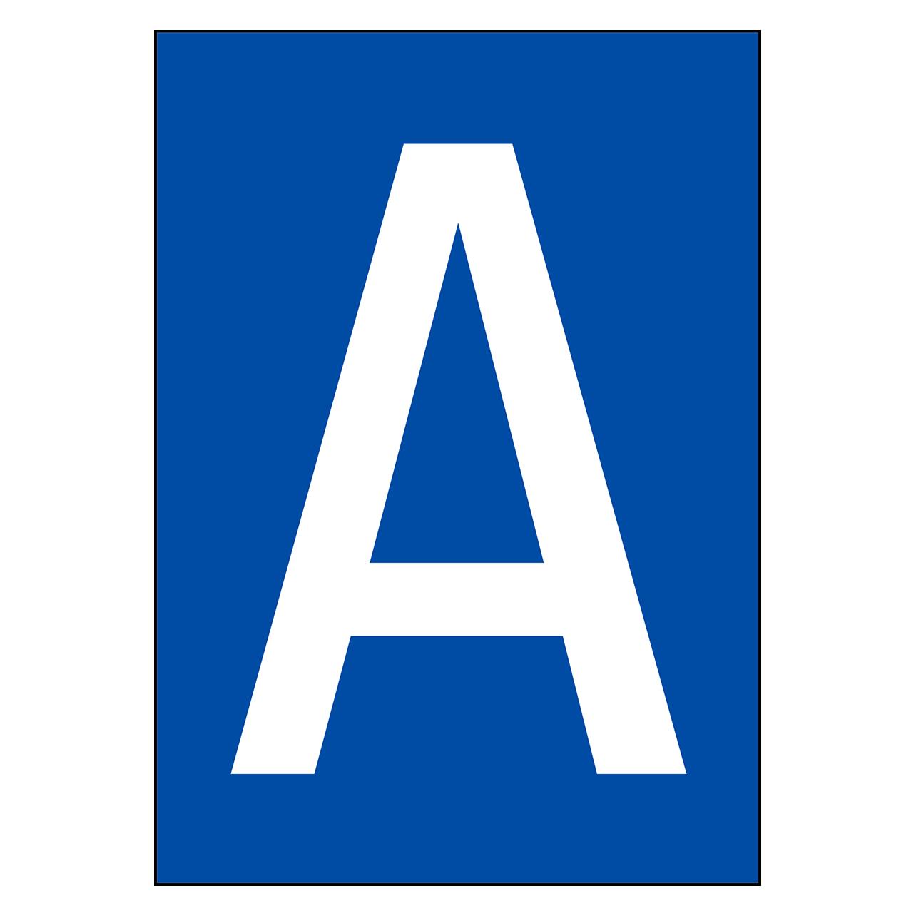 Brady A4-Etiketten mit Zahlen und Buchstaben (NL7541A4BL-A)