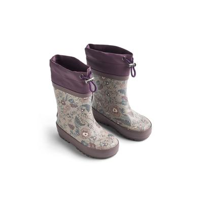 Stiefel WHEAT "WHEAT Boot Thermo Print", Mädchen, Gr. 33, bunt (soft sand flowers), Gummi, Schuhe Stiefel