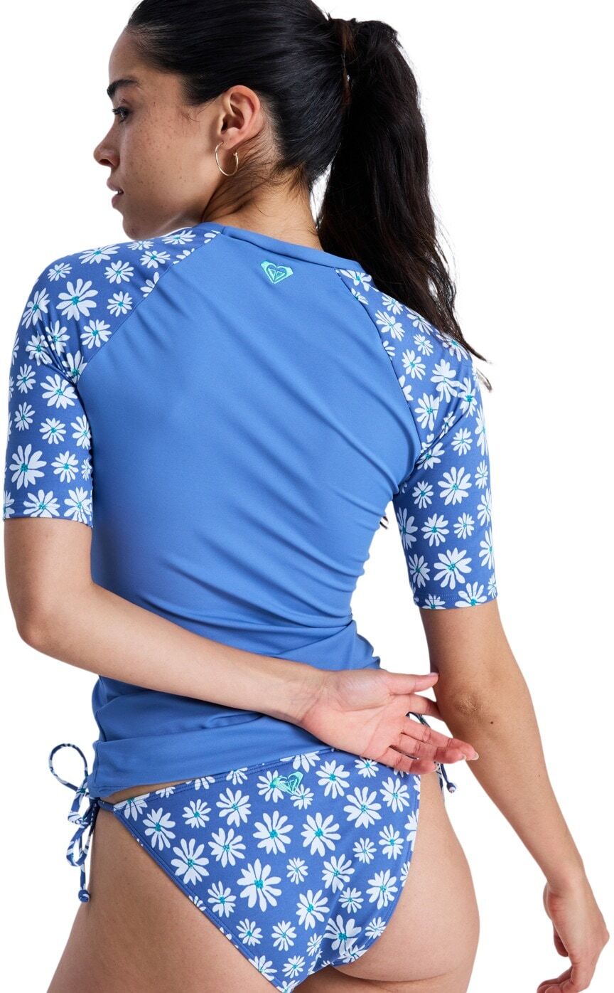 Badeanzug ROXY "The Classic Lycra", Damen, Gr. M, dutch blau flower soul small, Polyester, Badeanzüge Badeanzug