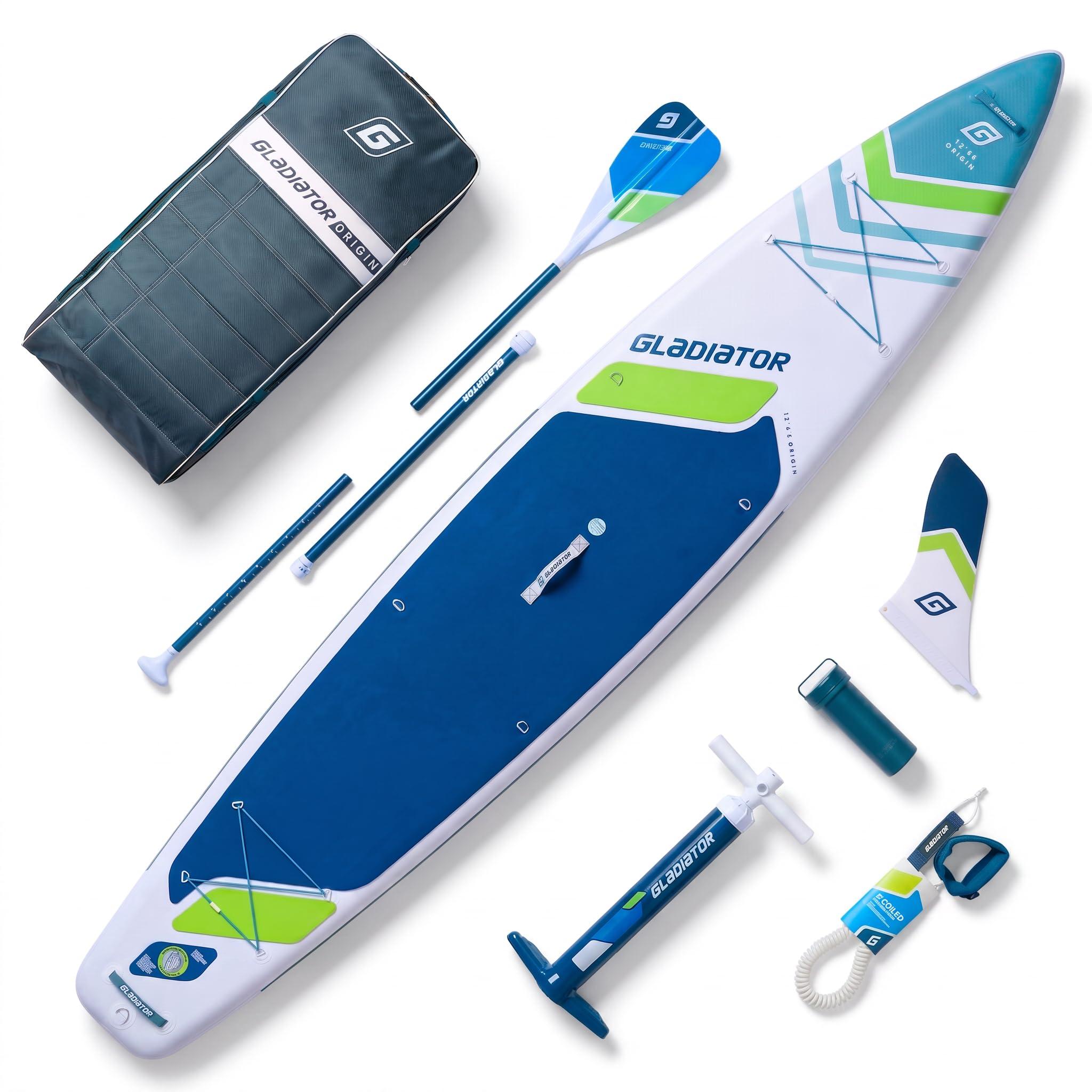 Aufblasbares SUP-Board, Touring-Modell - Länge: 384 cm - Dicke: 15 cm - Weißes PVC