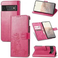 König Design Hülle Handy Schutz für Google Pixel 6 Pro Case Flip Cover Tasche Etuis Bumper (Google Pixel 6 Pro), Smartphone Hülle, Rosa