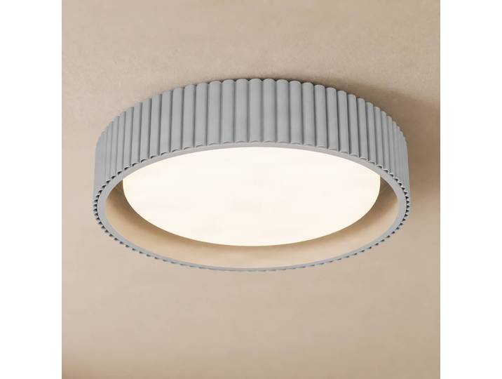 Deckenlampe Colbie Lindby, dimmbar, alu / grau / zink, für Wohn- / Esszimmer, Junges Wohnen, Deckenlampe