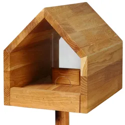 Luxus-Vogelhaus "Bauhaus I", Eiche, natur