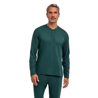 Langarmshirt FALKE "FALKE Langarmshirt", Herren, Gr. XL, pine grove (7337), Shirts Langarmshirt