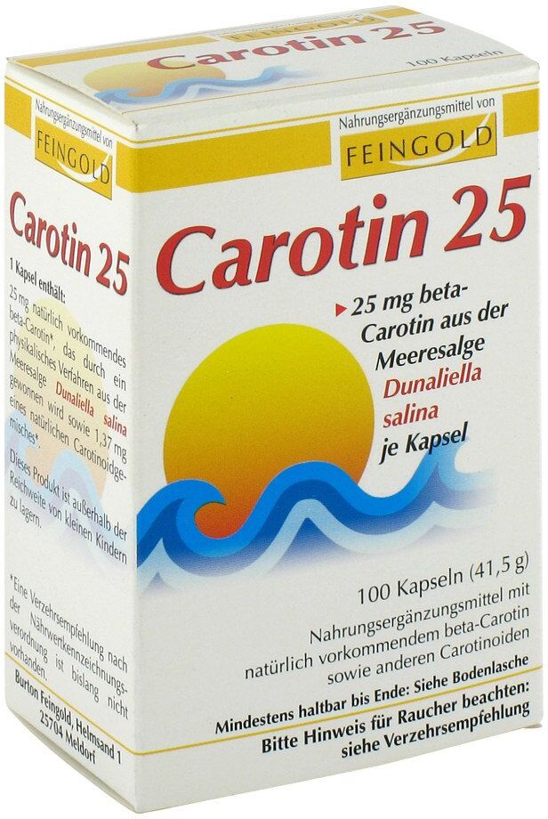 Carotin 25 Feingold Kapseln