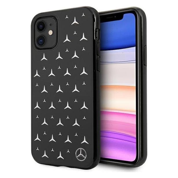 Mercedes MEHCN61ESPBK iPhone 11 6,1" / Xr czarny/black hardcase Silver Stars Pattern (Apple iPhone 11) (MEHCN61ESPBK)