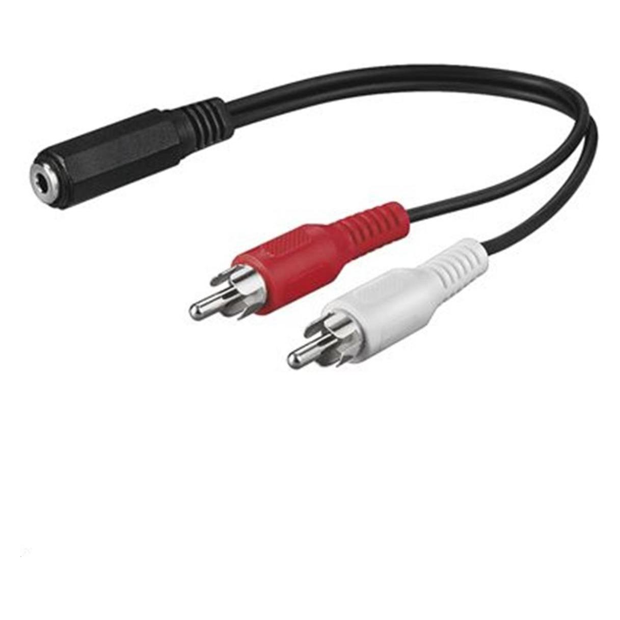 MicroConnect Cinch - 3.5mm Klinke (0.20 m, AUX Kabel, Cinch Kabel) (AUDALH02)