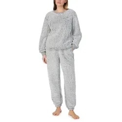 DKNY Chill In Style Top Jogger Set Grau Polyester Medium Damen