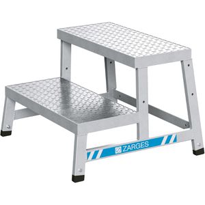 Zarges Montagetritt AMA P, 40260, bis 150kg, Grundmodul B, 2 Stufen, erweiterbar, 62 x 40 x 55cm