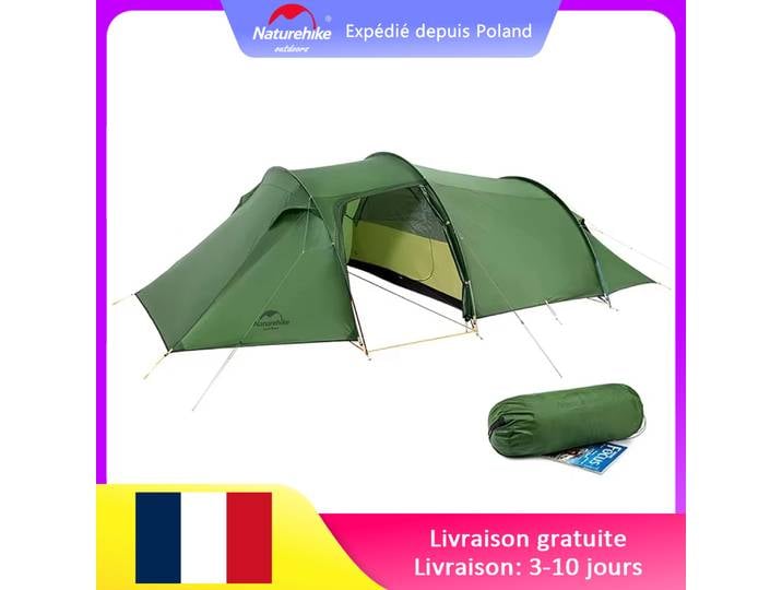 Naturehike Opalus 2 3 4 tente 2 3 4 personnes tente de randonnée 4 saisons tente ultralégère tente de voyage familiale 20D tente de Camping étanche