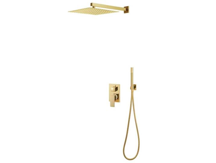 vidaXL Duschsystem Edelstahl 201 Golden