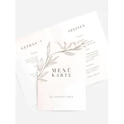Menuekarten Taufe selbst gestalten mit Spruch und Fotos im Onlinedesigner bei Meine-Kartenmanufaktur.de