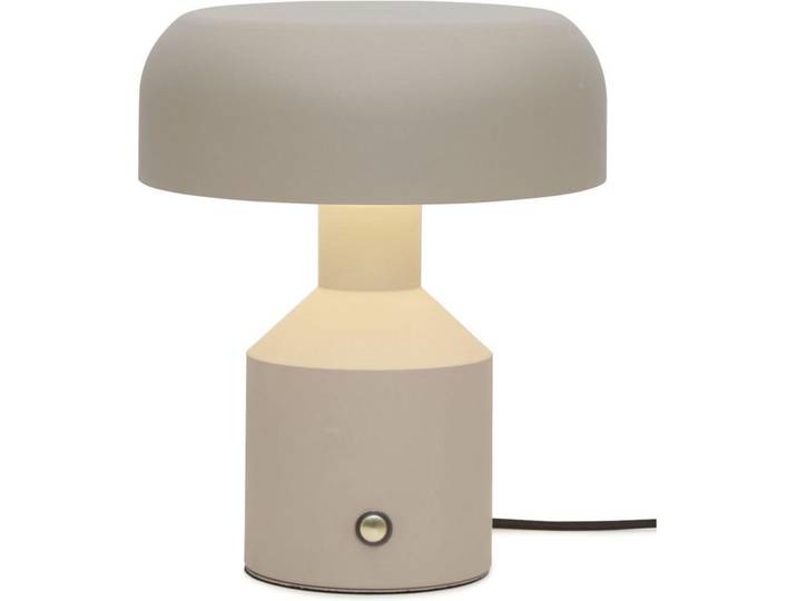 It's about Romi Tischleuchte Porto, Sandfarben, Metall, 29 cm, mit Schalter, Lampen & Leuchten, Innenbeleuchtung, Tischlampen, Tischlampen