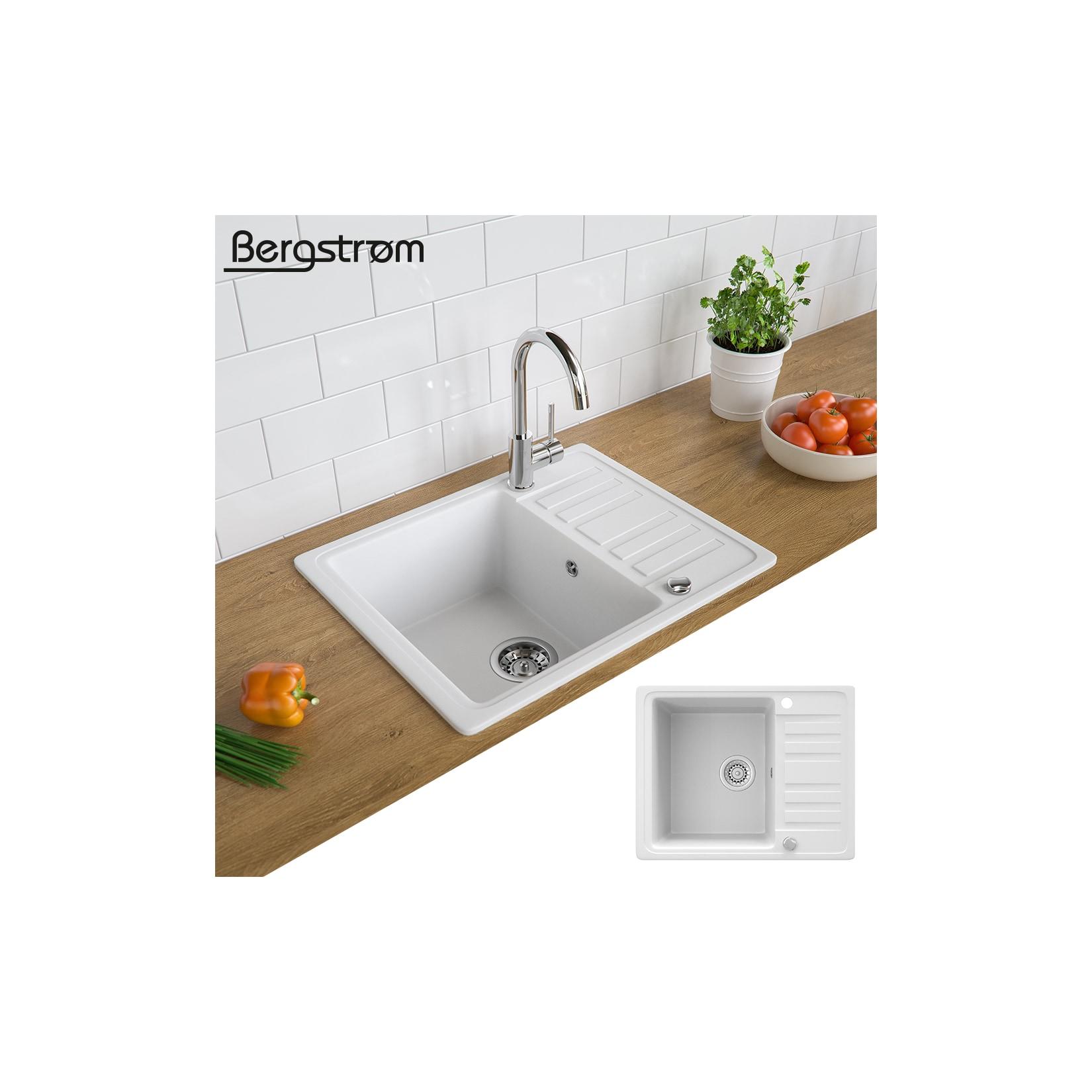 Spüle Küchenspüle Einbauspüle Spülbecken+Drehexcenter+Siphon Weiß