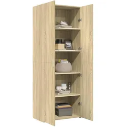 vidaXL, Kommode + Sideboard, Qukonica (mit 4 Regalböden) (42.50 x 42.50 x 185 cm)