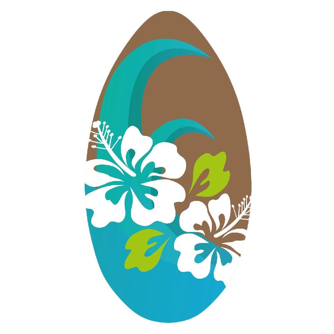 Sportx Skimboard Flower Bl/Br (100 cm) (2000100)