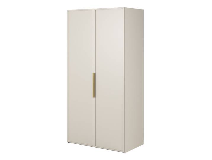 Zweiflügeliger Kleiderschrank Frame mit Kleiderstange und Regalen