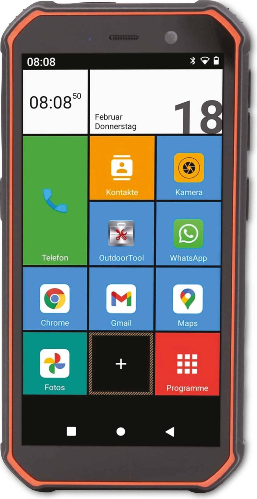 Olympia Trek Outdoor-Smartphone zwart-oranje 32 GB
