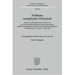 Probleme europäischer Wirtschaft., Fachbücher