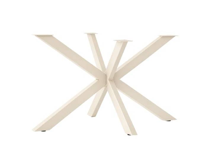 NWELD Tischbeine Metall X-Form Beige 90x72cm – Spider Tischgestell & Design Tischkufen für Couchtisch, Moderne Loft-Konstruktion für DIY Möbelprojekte, Tischkufen für Esstisch