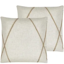 DEKOKISSEN 2er-Set Beige 45/45 cm Licuala